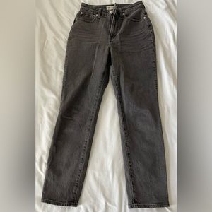 “the curvy perfect vintage jean in lunar wash” from Madewell size 26